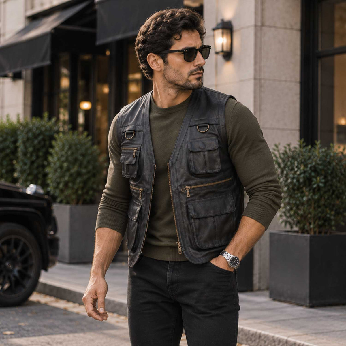 leather utility vest

sheepskin vest

mens leather vest

leather waistcoat

multi pocket vest

utility waistcoat

mens biker vest

genuine leather

leather moto vest

zipper leather vest

streetwear vest

leather pocket vest

mens utility vest