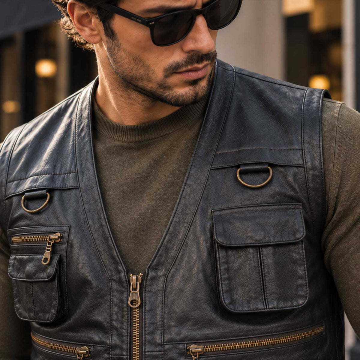 leather utility vest

sheepskin vest

mens leather vest

leather waistcoat

multi pocket vest

utility waistcoat

mens biker vest

genuine leather

leather moto vest

zipper leather vest

streetwear vest

leather pocket vest

mens utility vest