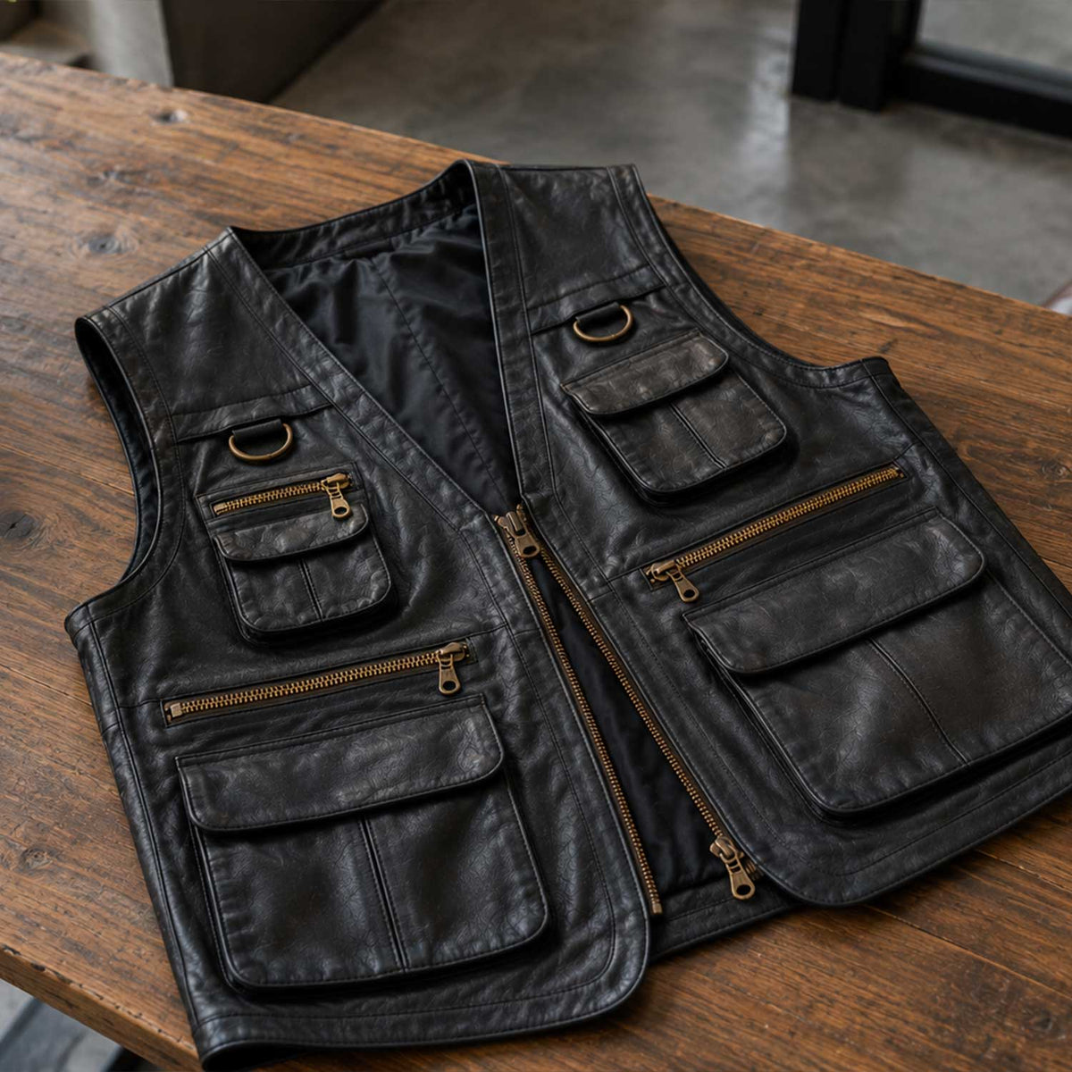 leather utility vest

sheepskin vest

mens leather vest

leather waistcoat

multi pocket vest

utility waistcoat

mens biker vest

genuine leather

leather moto vest

zipper leather vest

streetwear vest

leather pocket vest

mens utility vest
